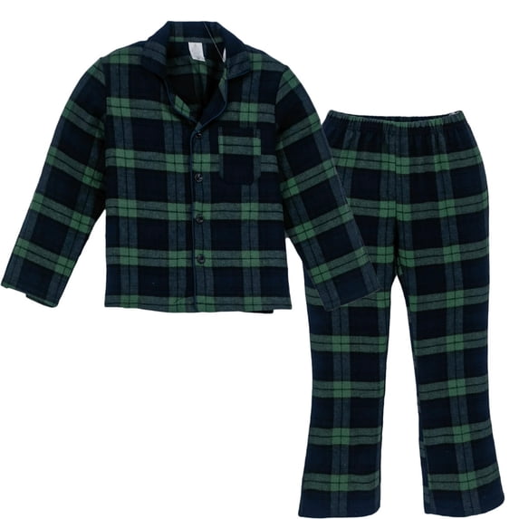 YUSHOW Boys & Girls Long Sleeve Ultrasoft Holiday Flannel Pajama Set, 2 Piece, Size 7-13Y
