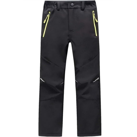 YUSHOW Kids Boys Girls Waterproof Outdoor Hiking Pants Warm Snow Ski Fleece Lined Pants Size 10