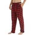 YUSHOW Men Flannel Pajama Pants Cotton Soft Plaid Lounge Pjs Bottoms