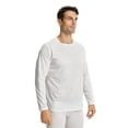 thumbnail image 1 of YUSHOW Men's Long Sleeve Running Shirts Quick Dry Tee Tops for Outdoors Workout Training White,L, 1 of 6