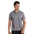 thumbnail image 1 of YUSHOW Men's Polo-Shirt Short Sleeve Performance Moisture Wicking Dry Fit Golf Shirts for Men Gray,2XL, 1 of 8