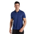 thumbnail image 1 of YUSHOW Men's Polo-Shirt Short Sleeve Performance Moisture Wicking Dry Fit Golf Shirts for Men Navy Blue,M, 1 of 7