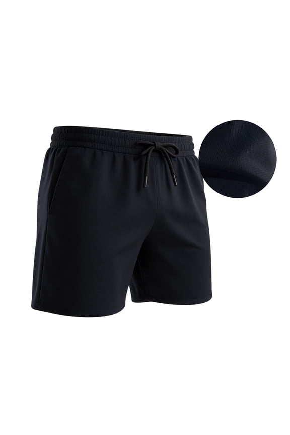 Men's Athletic Shorts Mesh Workout Gym Activewear 5'' Inseam Shorts with Pockets,L