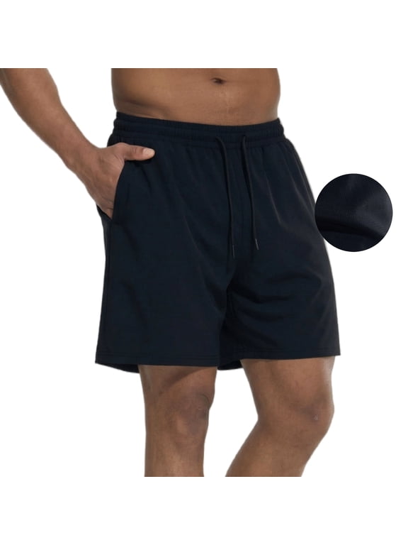 Mens Athletic Shorts Mesh Running Gym Quick Dry Activewear 5" Inseam,XL