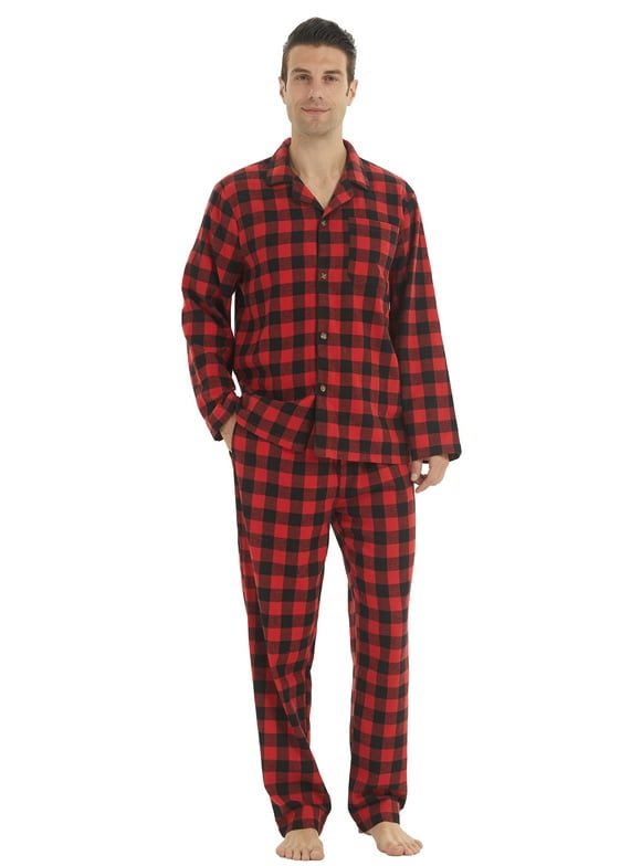 Flannel Pajama Set Men