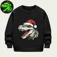 thumbnail image 1 of YUSIM Boys Christmas Sweatshirt Luminous- Crewneck Pullover Funny Long Sleeve Kids Festival Clothes Black Size 8 T, 1 of 6