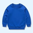 thumbnail image 1 of YUSIM Boys Cotton Sweatshirt- Long Sleeve Crewneck Casual Kids Fall Winter Basic Tops Blue Size 6, 1 of 3