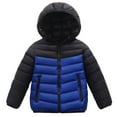 thumbnail image 1 of YUSIM Boys Winter Coats with Hood- Warm Midweight Casual Zip Up Quilted Jackets Blue Size 12, 1 of 4