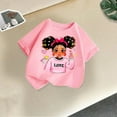 thumbnail image 1 of YUSIM Girls Graphic Cotton T Shirts- Short Sleeve Crewneck Casual Cute Kids Summer Tops Pink Size 9-10T, 1 of 3