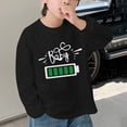 thumbnail image 1 of YUSIM Toddler Boys Graphic T Shirts- Cute Long Sleeve Casual Cotton Kids Fall Tops Black Size 6 T, 1 of 4