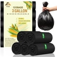thumbnail image 1 of YUSS 3 Gallon Trash Bags Small Garbage Bags Black Bathroom Trash Can Bags for Office Kitchen,120 Count, 1 of 6