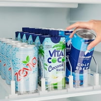 YUSS Drink Organizer for Fridge Soda Can Dispenser for Refrigerator, Automatic Drink Dispenser for Fridge Holds up to 15 Cans,Self Pushing, 3 Pack,White