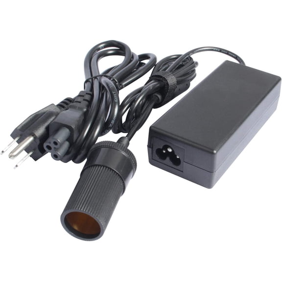 YUSTDA 12V 5A 60W AC/DC Adapter + Lighter Plug Socket Replacement for Coleman Powerchill Thermoelectric Cooler 16 40 Quart Power Chill 40QT TE 2000017414 QuickPump 2000001075 120-Volt Power Supply