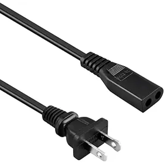 YUSTDA Power Cord for KENIC KE-01P E155176 7A 125V 2 Prong Polarized Square Round Plug