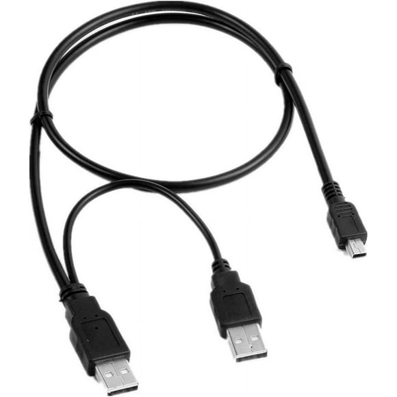YUSTDA USB Y Charger+Data Cable Cord Lead for Garmin GPS Nuvi 3597/LM/T 2577/LT 2577LMT