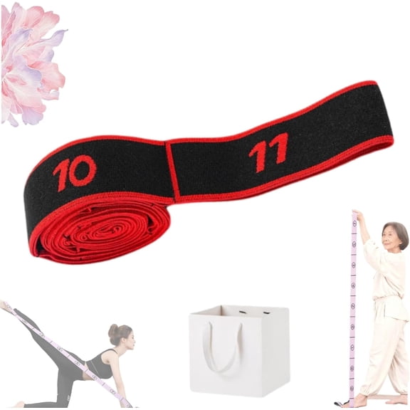 YUSUIYI Fitness Resistance Bands with Numbers,8/10/11/12/13/14 Segment Elastic Pull Rope for Exercise