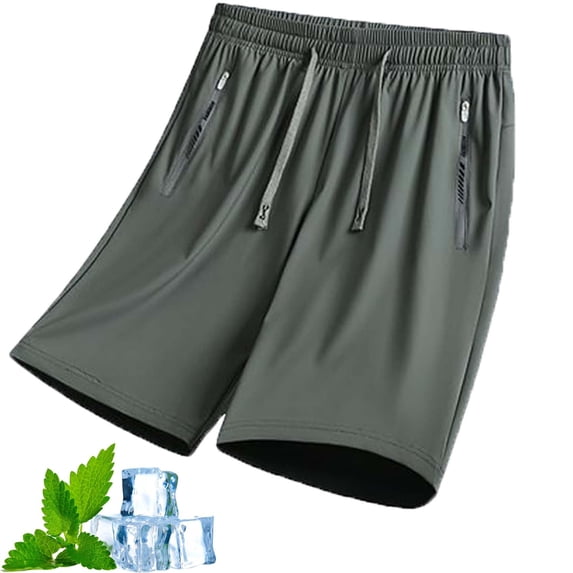 YUSUIYI Iced Active Shorts for Senior Women Over 50,Quick Drying Breathable Stretch,Ice Silk Cooling Shorts