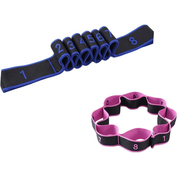 YUSUIYI Numbered Resistance Bands for Glutes,Adjustable 8 Segment Pull Rope for Full Body Workout,Arm Leg Fitness Equipment for Stretching