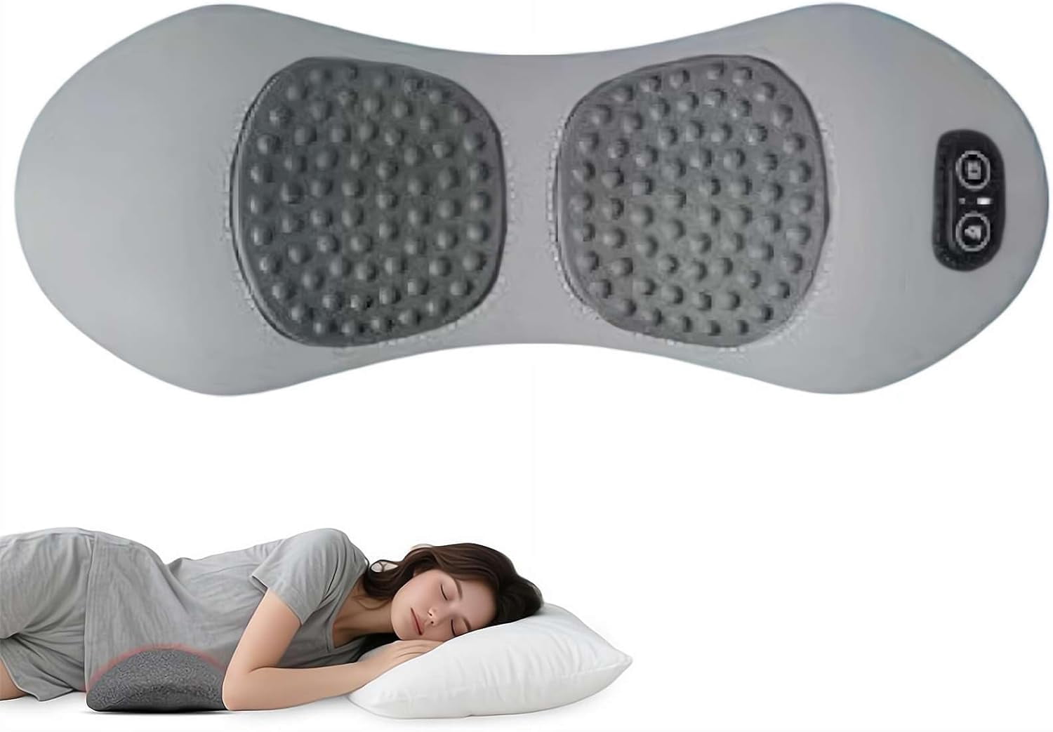 YUSUIYI Triple Fusion Back Massager for Pain Relief deep Tissue,3-in-1 Neck Shoulder Massage Heating Traction & Vibration for Portable Home,Office & Travel