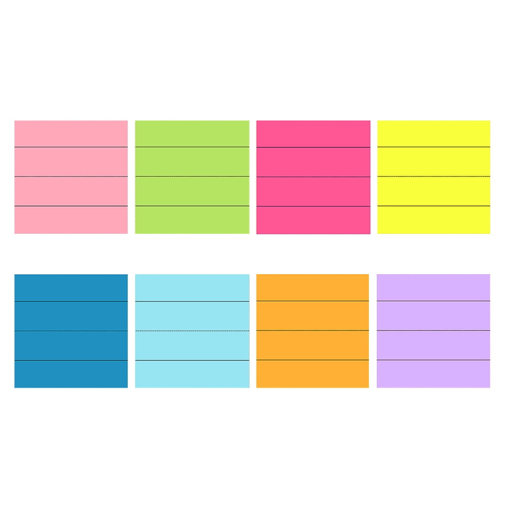 YUTIPGER 8 Colors Sticky Notes Pads 280 Sheets Sentence Strips Sticky