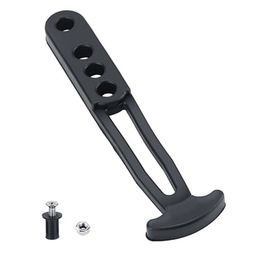 2-Pack Black Nylon Boat Hook Clamps - 1.5 Inch Snap-On Pipe Clamps For Storing Paddles, Hooks, Mops On Boat