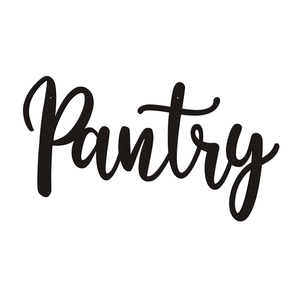 YUTIPGER Pantry Sign Metal Wall Art Decor Farmhouse Letter Door Sign ...