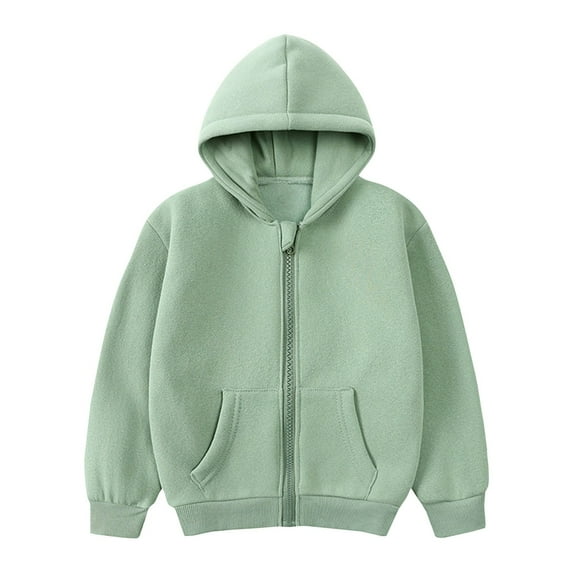 YUTK 5T Summer Clothes for Boys Children'S Shirt Long Sleeved T-Shirt Round Neck Cool Boy Hooded Sweatshirt Green