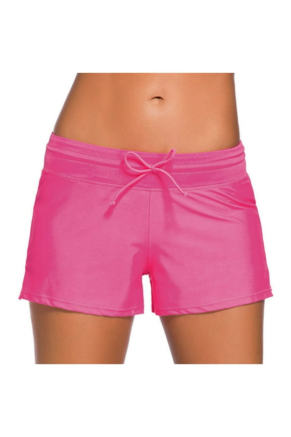 Bikini Sets for Women Bikini Swim Pants Shorts Bottom Swimsuit Swimwear Bathing Red S