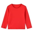 thumbnail image 1 of YUTK Boys 4T Clothes Children'S Men and Women Long Sleeves Round Neck Tops Red, 1 of 2