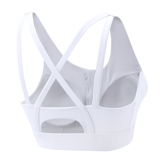 YUTK Bras for Women - Women Yoga Solid Sleeveless Cold Shoulder Casual Tanks Blouse intimates White Xxl