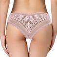 thumbnail image 1 of YUTK Breathable Underwear for Women Ladies' Solid Color Comfortable Breathable Lace Underwear Pink L, 1 of 4
