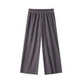 thumbnail image 1 of YUTK Child's Summer Solid Color Boys and Girls Baby Elastic Botton Long Pants Dark Gray, 1 of 2