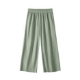 thumbnail image 1 of YUTK Child's Summer Solid Color Boys and Girls Baby Elastic Botton Long Pants Mint Green, 1 of 6