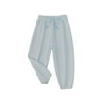 thumbnail image 1 of YUTK Children'S Casual Solid Color Sports Pants Corduroy Pants for Boys and Girls Pants Straps Pants Light Blue, 1 of 2
