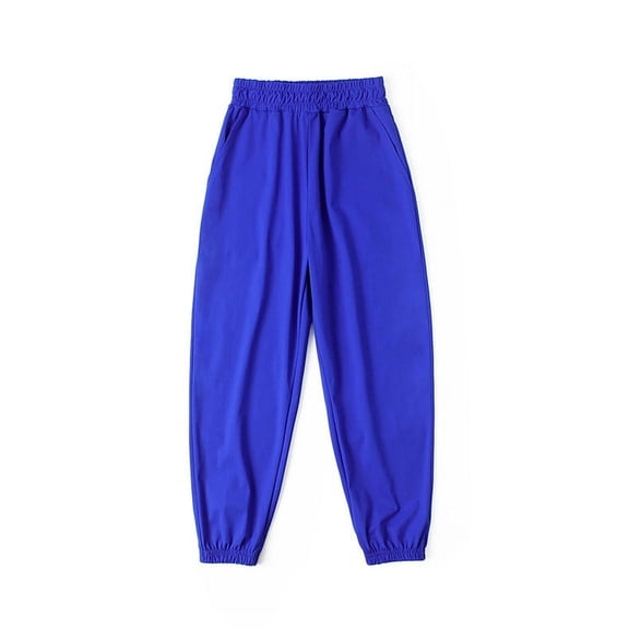 YUTK Children'S Sports Pants Boy Quick Drying Long Pants Children Thin Pants Mosquito Proof Long Pants for External Wear Blue