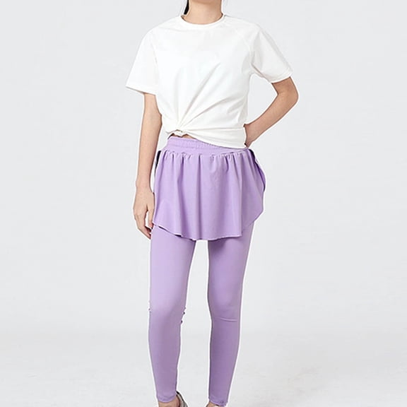 YUTK Children'S Sports Pants Yoga Pants Pants Leggings Children Mosquito Repellent Pants Purple