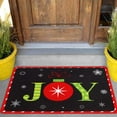 thumbnail image 1 of YUTK Christmas Area Rugs for Living Room Bedroom Carpet, Santa Welcome Front Door Mats Indoor Outdoor Non Slip Doormat, Xmas Holiday Decoration Carpet for Bath Kitchen Entrance,11.42×8.27 in, 1 of 5