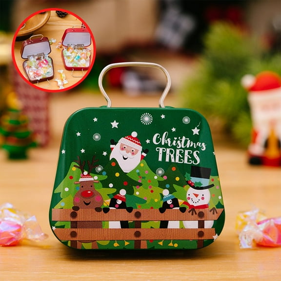 YUTK Christmas Candy Containers Cookies Tote Colorful Bowls Food Containers for Christmas Table Decorations and Holiday Celebrations,B,Free Size