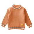 thumbnail image 1 of YUTK Girls Clothes Size 10-12 Fashion Girl and Boy Children' Casual Long Sleeved Warm Round Neck Sweater Orange, 1 of 6