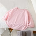 thumbnail image 1 of YUTK Girls Summer Tops Baby Children'S Long-Sleeved T-Shirt Bottoming Shirt Solid Round Neck Long-Sleeved Top Pink, 1 of 8