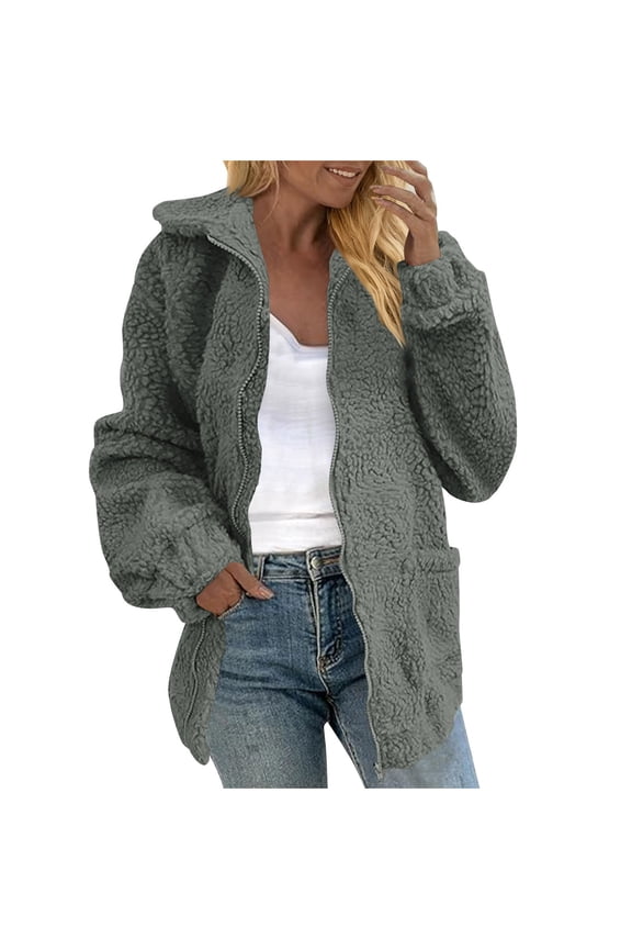 Jean Jacket for Women Distressed Long Sleeve Oversized Denim Trucker Jackets Coat Gray XXL