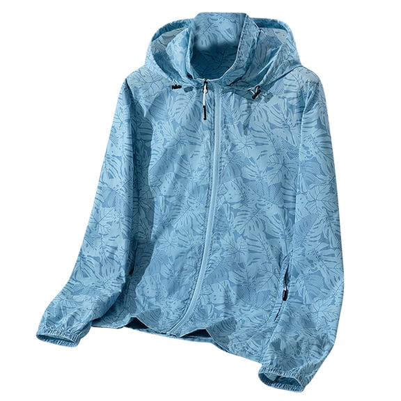 YUTK Men's Sun Protection Hoodie Shirts Long Sleeve UPF 50  Rash Guard Swim Fishing Lightweight Spf UV Shirt with Hood Light Blue 5Xl