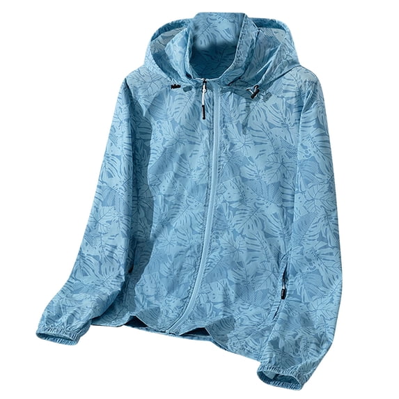 YUTK Men's Sun Protection Hoodie Shirts Long Sleeve UPF 50+ Rash Guard Swim Fishing Lightweight Spf UV Shirt with Hood Light Blue 5Xl