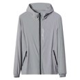 thumbnail image 1 of YUTK Men's UPF 50+ Sun Protection Hoodie Jacket Lightweight Full Zip Hoodies Long Sleeve Shirts for Men Hiking Fishing Gray Xxl, 1 of 9