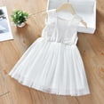 thumbnail image 1 of YUTK Party Dress Toddler Girl - Summer New Solid Color Sleeveless Girls' Gauze Dress Baby'S Stylish White Dress Children'S Clothing Super Thread Empty Princess Dress White 2 Years, 1 of 9