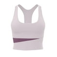 thumbnail image 1 of YUTK Plus Size Bras for Women - Women's New Shockproof Running Fitness Drying Plus Size Gathered Back Yoga Sports Bra Purple Xl, 1 of 3