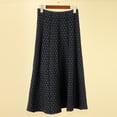 thumbnail image 1 of YUTK Plus Size Midi Skirts for Women - Women's Pattern Knitting Sweater A-Line Skirt Mid Length Skirt Pleated Skirt Black one Size, 1 of 4