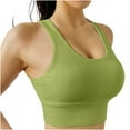 thumbnail image 1 of YUTK Sports Bras for Women - Women's New Shockproof Running Fitness Drying Plus Size Gathered Back Yoga Sports Bra Green S, 1 of 5