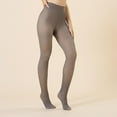 thumbnail image 1 of YUTK Thermal Tights for Women - 220G Ladies Wearing Fake Flesh Through and Winter Skin Through Oversized Leggings with Fleece Hickened Cropped Pants - Coffee M, 1 of 7