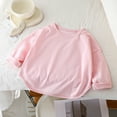 thumbnail image 1 of YUTK Toddler Girl Short Sets Toddler Kids Boys Girls T-Shirt Fashion Cute Round Neck Print Long Sleeve Top Pink, 1 of 5